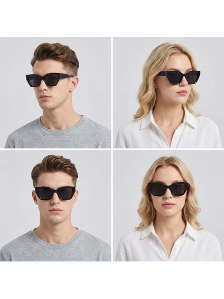 VEYREY VeyRey cat-eye acetátové polarizačné slnečné okuliare Antitot čierna obíjačka čiernéeklá