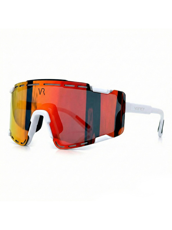 VEYREY VeyRey športové slnečné okuliare Semihoof biela obíjačka červenéeklá