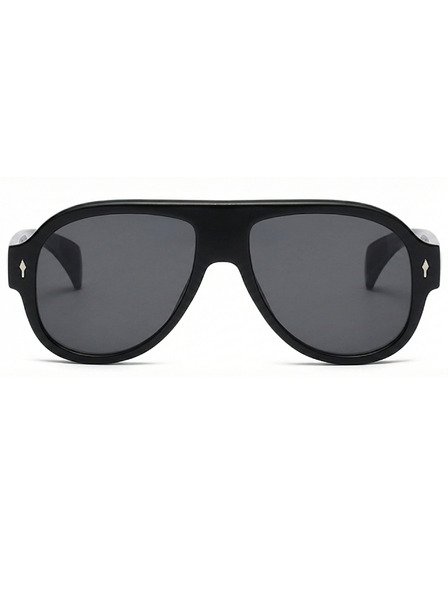 VEYREY VeyRey pilotky slnečné okuliare Monoeet čierna obruba čierna skla
