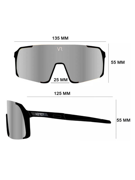 VEYREY VeyRey detské športové fotochromatické slnečné okuliare Wegub transparentná obruba ružová skla