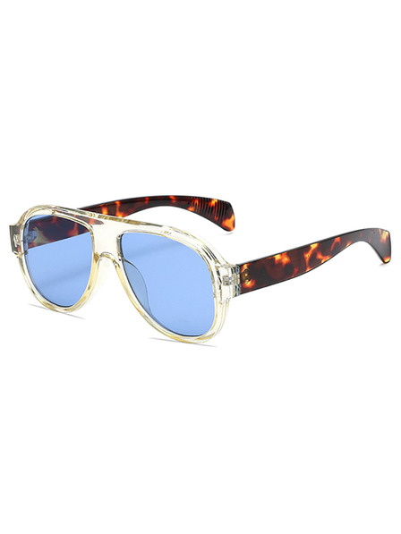 VEYREY VeyRey pilotky slnečné okuliare Monoeet transparentná obruba modrá skla