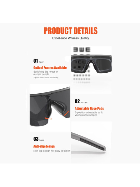 VEYREY VeyRey športové fotochromatické slnečné okuliare Endank žltá obruba zelená skla