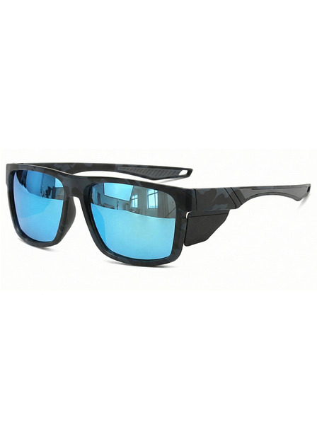 VEYREY VeyRey športové polarizačné slnečné okuliare Libish čierna obruba modrá skla