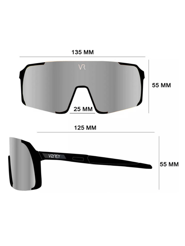 VEYREY VeyRey detské športové slnečné okuliare Wegub biela obruba ružová skla