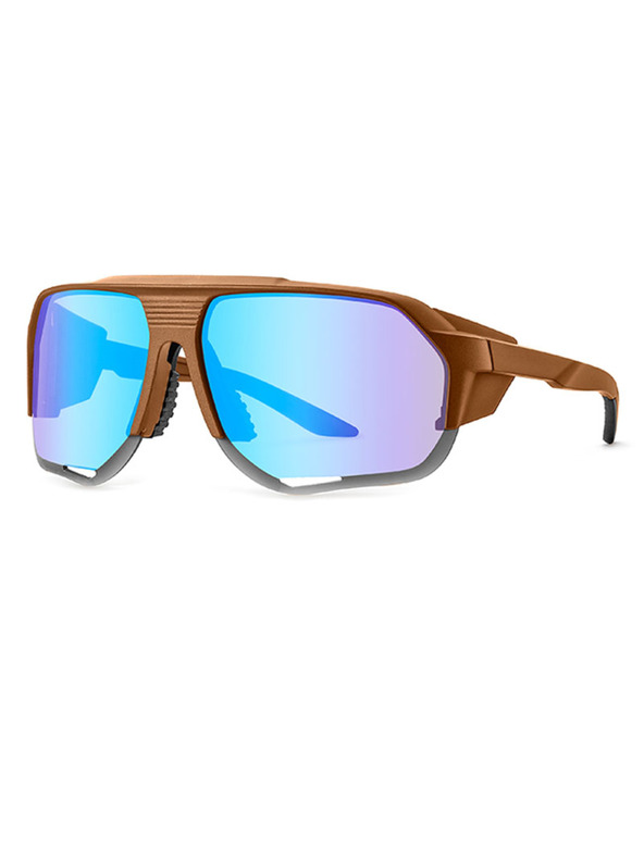 VEYREY VeyRey športové polarizačné slnečné okuliare Bralter hnedá obruba modrá skla