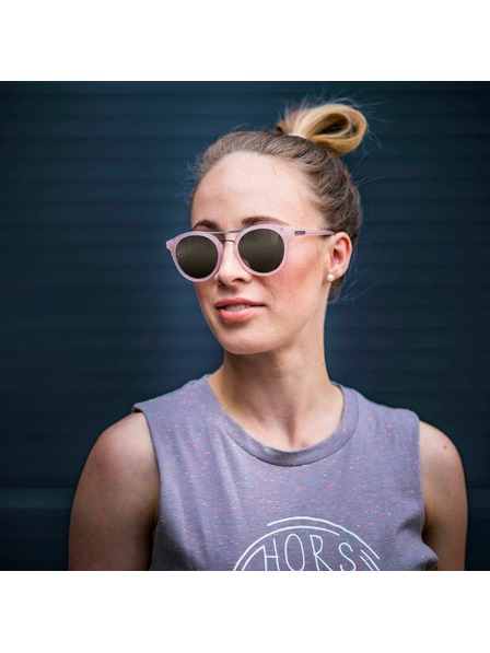 Horsefeathers Slnečné okuliare Nomad - gloss rose/mirror champagne