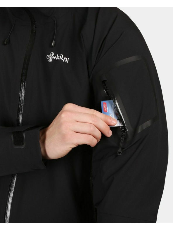 Kilpi Pánska nepremokavá hardshellová bunda Kilpi MAMBA-M Čierna