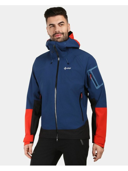 Kilpi Pánska nepremokavá hardshellová bunda Kilpi MAMBA-M Tmavo modrá