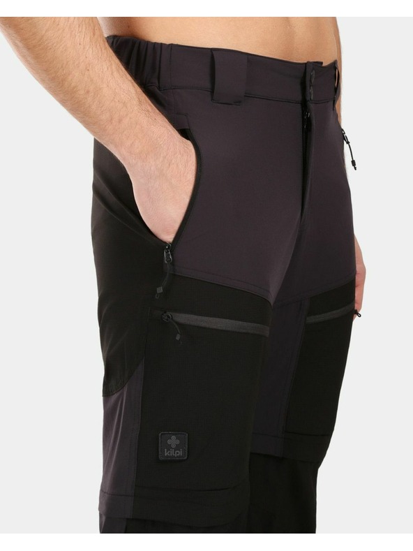 Kilpi Pánske outdoorové odopínateľné nohavice Kilpi HOSIO-M čierna