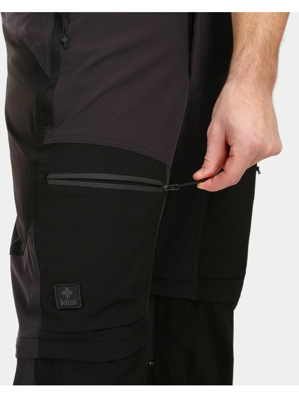 Kilpi Pánske outdoorové odopínateľné nohavice Kilpi HOSIO-M čierna