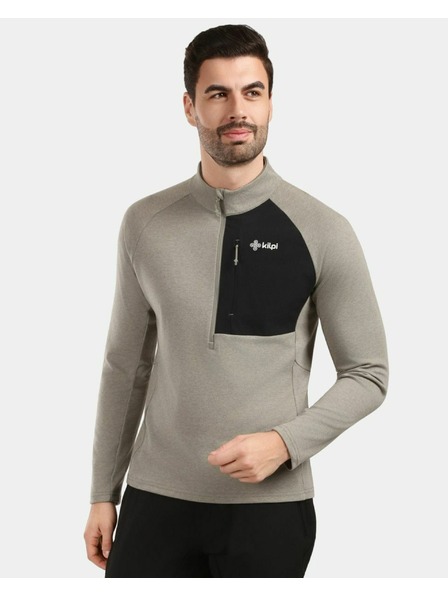 Kilpi Pánska športová mikina Kilpi MONTALE-M Zelená