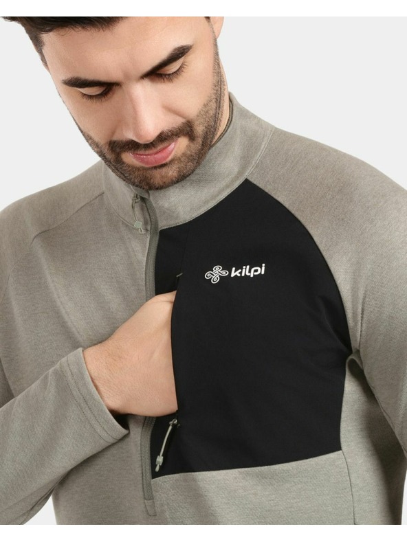 Kilpi Pánska športová mikina Kilpi MONTALE-M Zelená