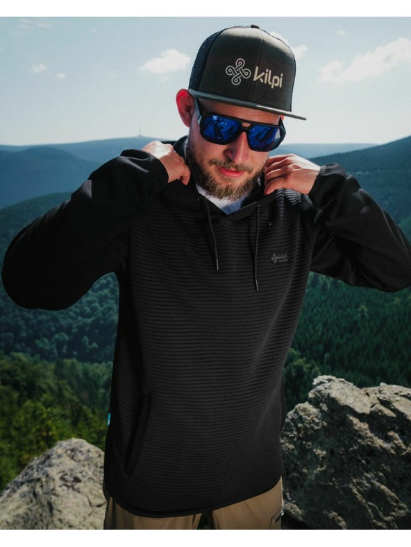 Kilpi Pánska funkčná mikina Kilpi DELEG-M Čierna