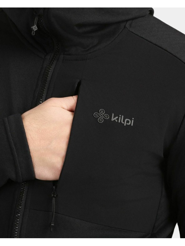 Kilpi Pánska fleecová mikina Kilpi SEVELEN-M Čierna