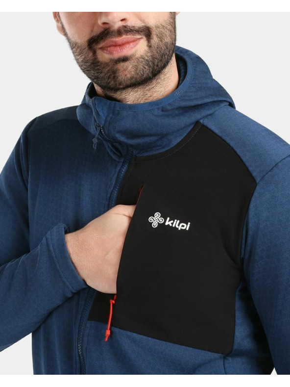 Kilpi Pánska fleecová mikina Kilpi SEVELEN-M Tmavmodrá