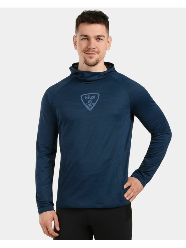 Kilpi Pánska bežecká a funkčná mikina Kilpi AILEEN-M Tmavo modrá