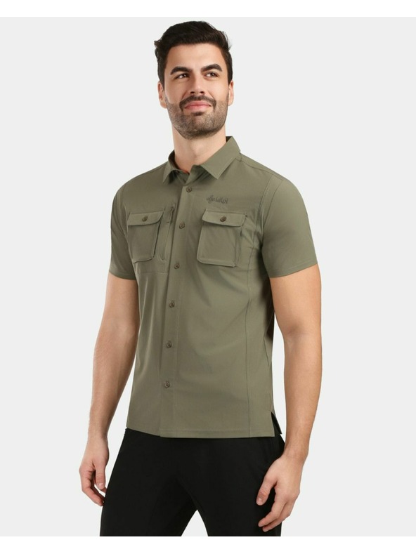 Kilpi Pánska outdoorová košeľa Kilpi BOMBAY-M Zelená