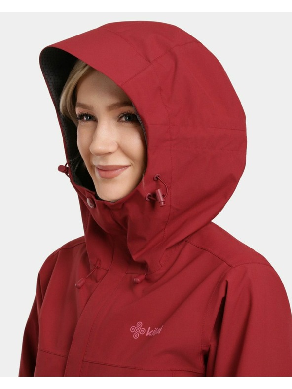 Kilpi Dámska membránová bunda Kilpi MONTANA-W Tmavo červená