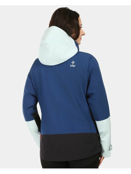 Kilpi Dámska hardshellová nepremokavá bunda Kilpi MAMBA-W Tmavo modrá