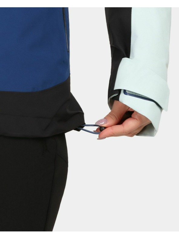 Kilpi Dámska hardshellová nepremokavá bunda Kilpi MAMBA-W Tmavo modrá