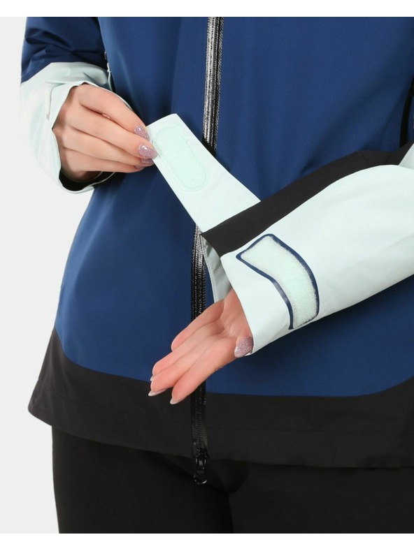 Kilpi Dámska hardshellová nepremokavá bunda Kilpi MAMBA-W Tmavo modrá