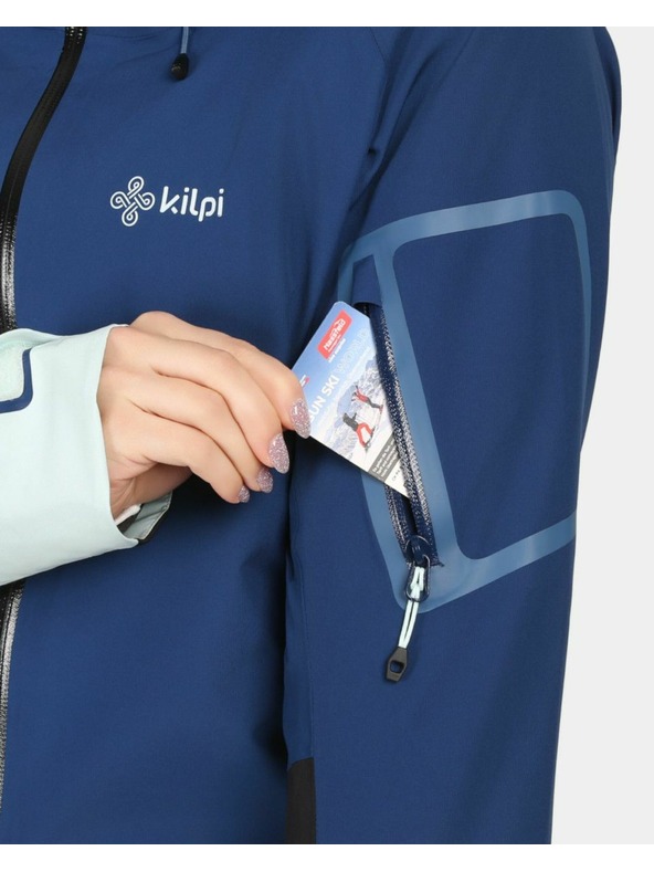Kilpi Dámska hardshellová nepremokavá bunda Kilpi MAMBA-W Tmavo modrá