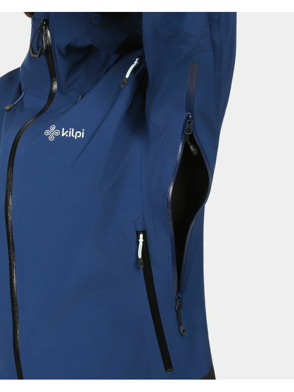 Kilpi Dámska hardshellová nepremokavá bunda Kilpi MAMBA-W Tmavo modrá