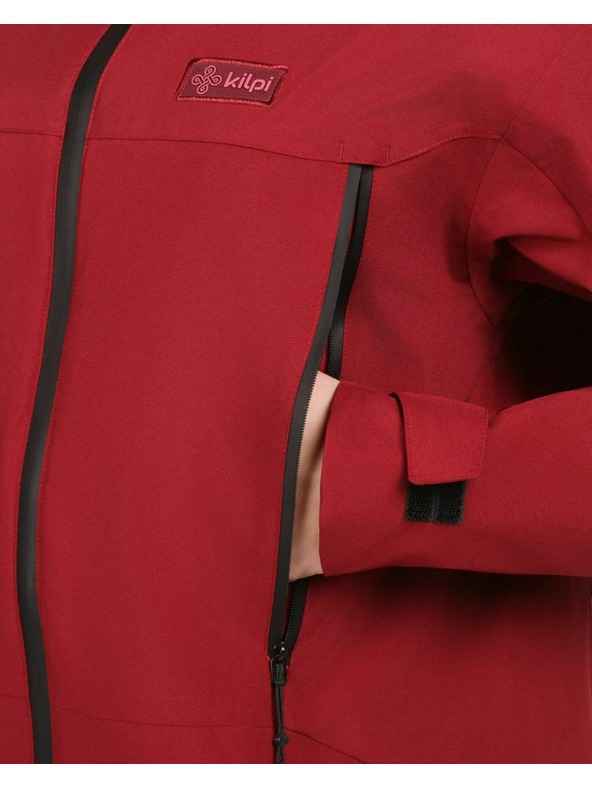 Kilpi Dámsky outdoorový kabát Kilpi AYRA-W Tmavo červená