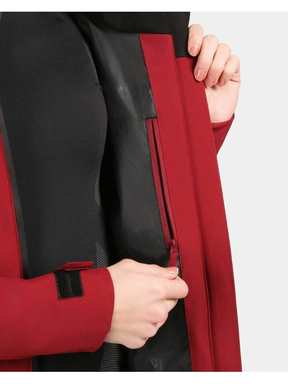 Kilpi Dámsky outdoorový kabát Kilpi AYRA-W Tmavo červená