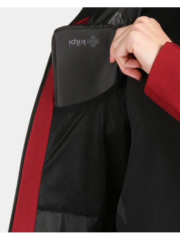 Kilpi Dámsky outdoorový kabát Kilpi AYRA-W Tmavo červená