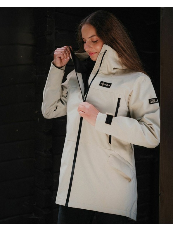 Kilpi Dámsky outdoorový kabát Kilpi AYRA-W Béžová