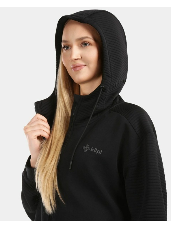 Kilpi Dámska bavlnená mikina s kapucňou Kilpi BAYA-W Čierna