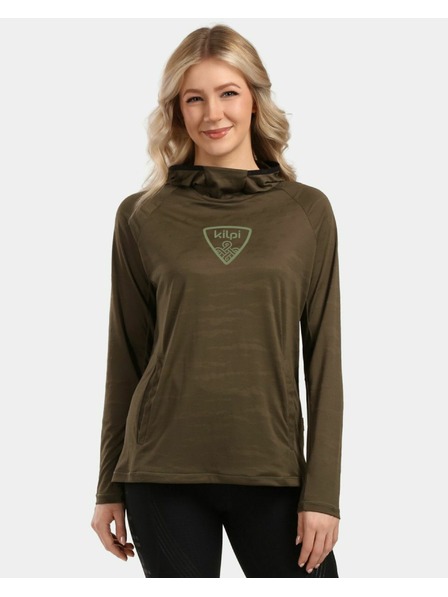 Kilpi Dámska fitness mikina Kilpi AILEEN-W Khaki