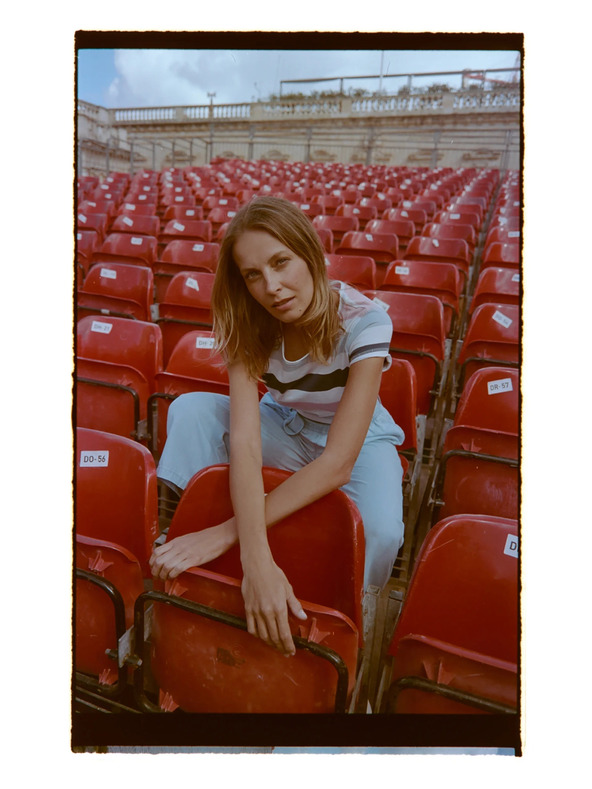 Moodo Tričko s pruhmi modré Moodo