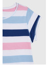 Moodo Tričko s pruhmi modré Moodo