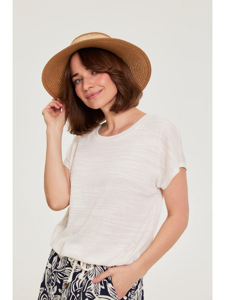 Moodo Košeľa s mašľou béžová Moodo