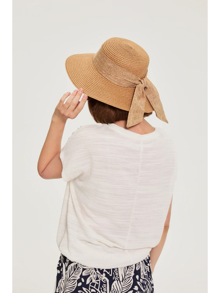 Moodo Košeľa s mašľou béžová Moodo