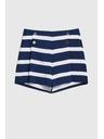 Moodo Šortky s pruhmi námorníckej modrej farby Moodo