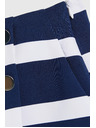 Moodo Šortky s pruhmi námorníckej modrej farby Moodo