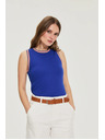 Moodo Bavlnený top modrý Moodo