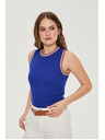Moodo Bavlnený top modrý Moodo