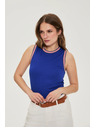 Moodo Bavlnený top modrý Moodo