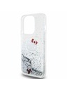Hello Kitty Hello Kitty Liquid Glitter Electroplating Head Logo Zadný Kryt pre iPhone 13 Pro Transparent