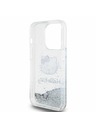Hello Kitty Hello Kitty Liquid Glitter Electroplating Head Logo Zadný Kryt pre iPhone 13 Pro Transparent