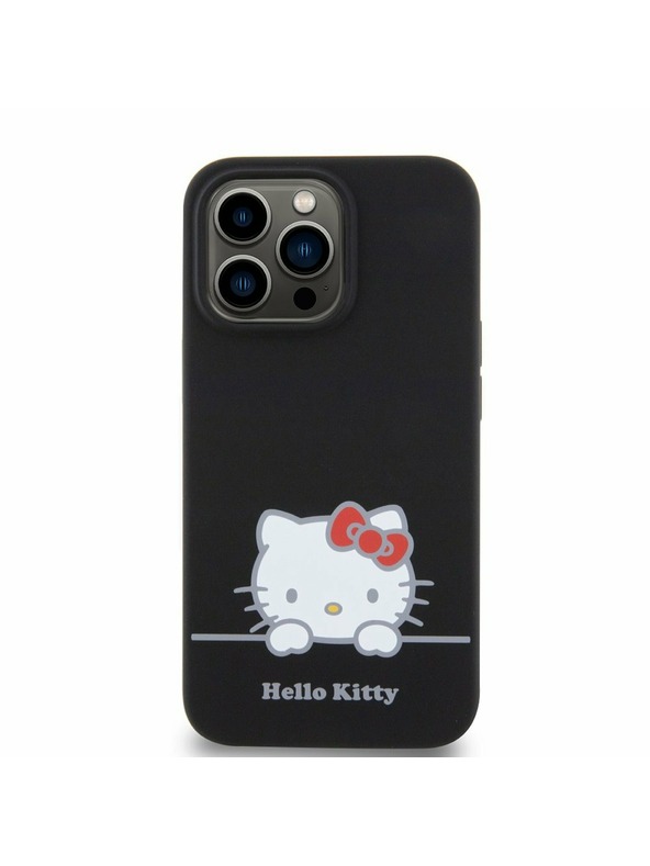 Hello Kitty Hello Kitty Liquid Silicone Daydreaming Logo Zadný Kryt pre iPhone 13 Pro Black