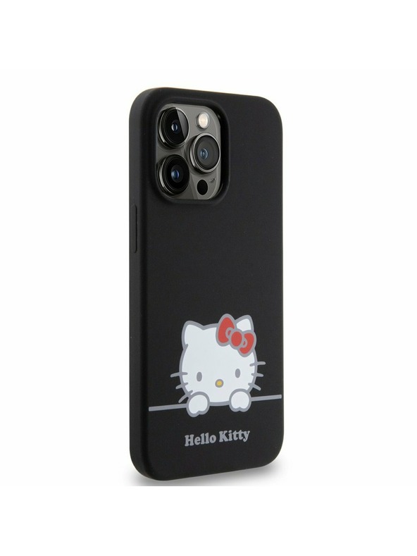 Hello Kitty Hello Kitty Liquid Silicone Daydreaming Logo Zadný Kryt pre iPhone 13 Pro Black