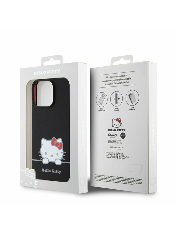 Hello Kitty Hello Kitty Liquid Silicone Daydreaming Logo Zadný Kryt pre iPhone 13 Pro Black