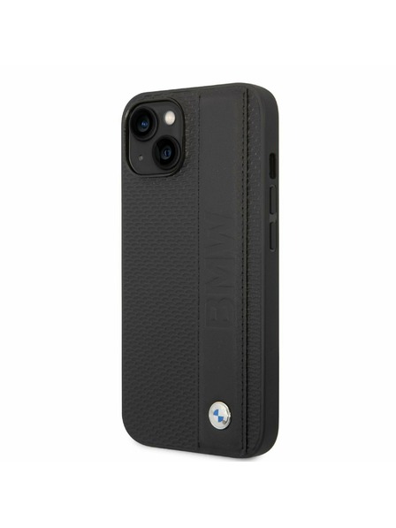 BMW BMW Signature Leather Big Logo Zadný Kryt pre iPhone 14 Plus Black