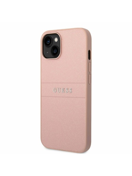 Guess Guess PU Leather Saffiano Zadný Kryt pre iPhone 14 Plus Pink