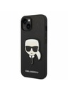 Karl Lagerfeld Karl Lagerfeld PU Saffiano Karl Head Zadný Kryt pre iPhone 14 Plus Black